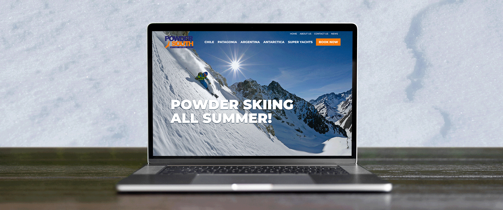 Powder South Website design