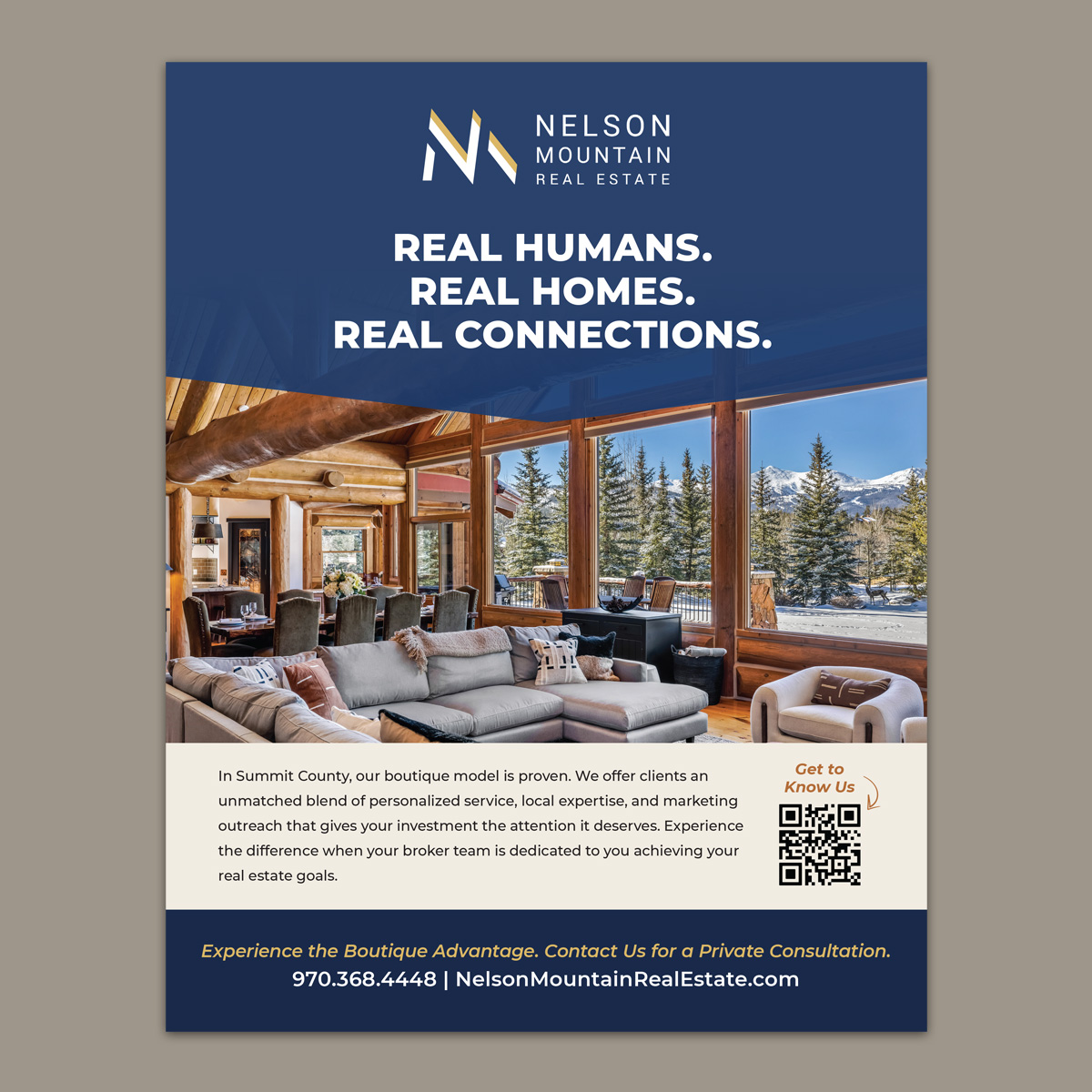 Nelson Mountain Real Estate print ad