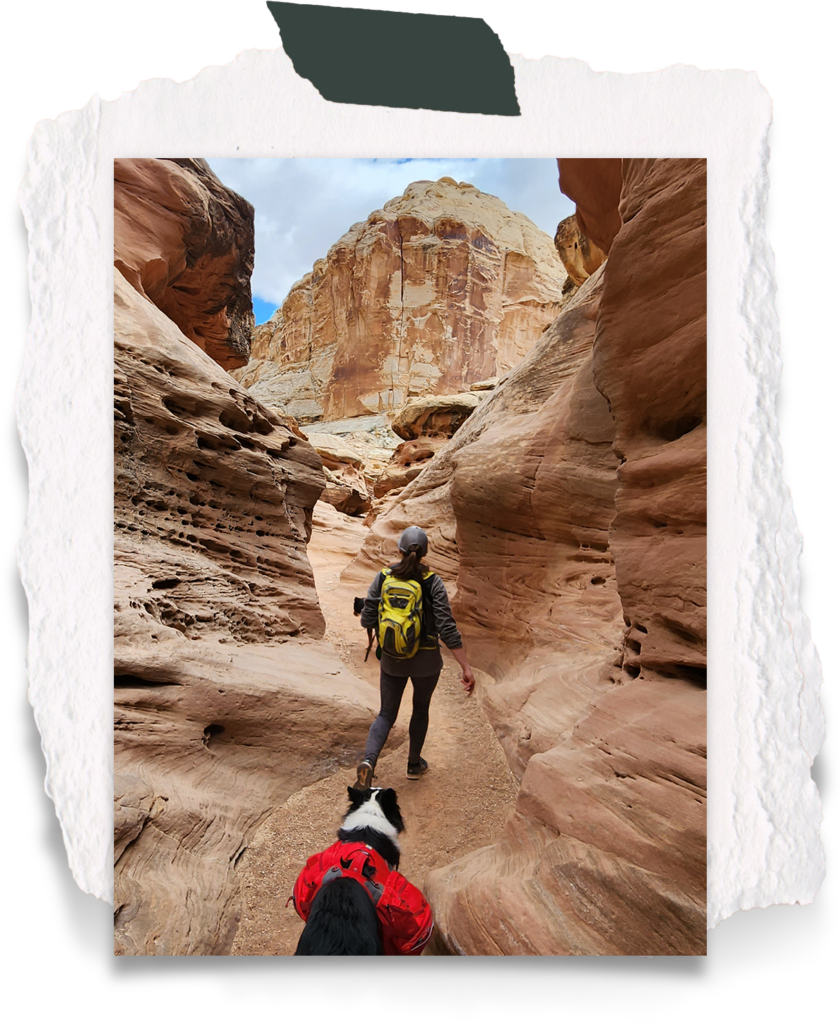 Kayla hiking in Utah